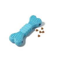 Custom  Durable Natural Dog Toy Bone Strong Rubber Dog Bone Chew Toy Feeder