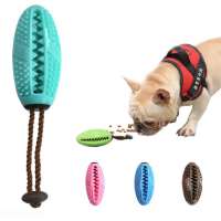 Dog Chew Toothbrush Teeth Toy Interactive Food Dispensing Dog Toys for IQ Treat Boredom Dog Teeth Cleaning Tooth Brush