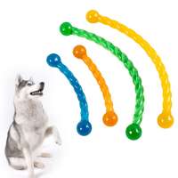 Dog Chew Toy teeth stick Food Grade TPR Material teeth cleaning aggressive chewer dog toy