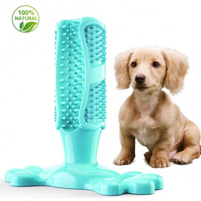 Hot Sales Teeth Cleaning Dog Chew Toys Puppy Oral Care Toothbrush Molar Stick Natural Rubber Bite Resistant Chew Stick for Pet